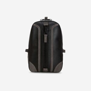 Gernie NYC LUXURY PREMIUM ITALIAN LEATHER BACKPACK 18'S WITH SUEDE TRIM NWT$315